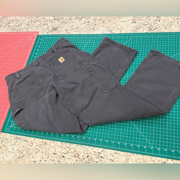 Carhartt Original Fit Gray Utility Work Pants Carpenter Size 6 Short - Picture 4 of 13